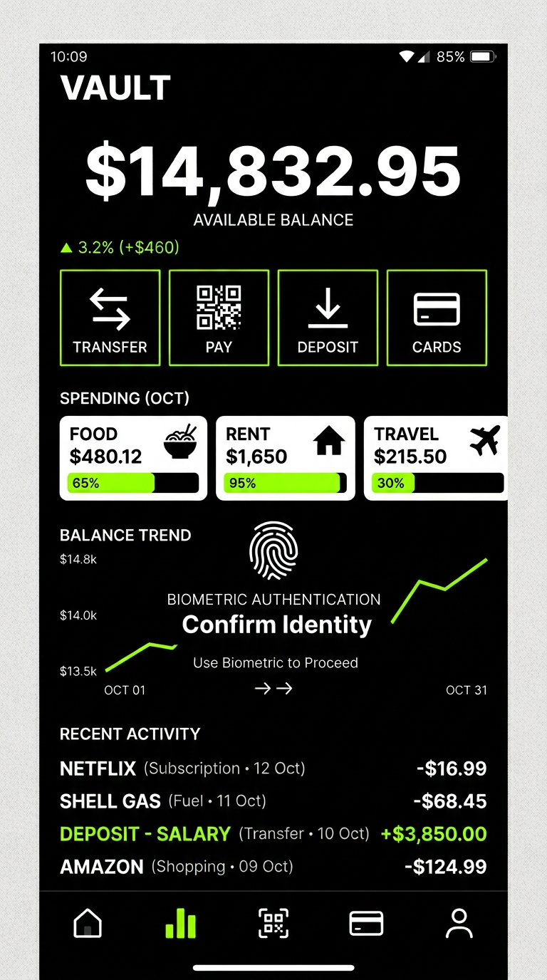 Minimalist Fintech App