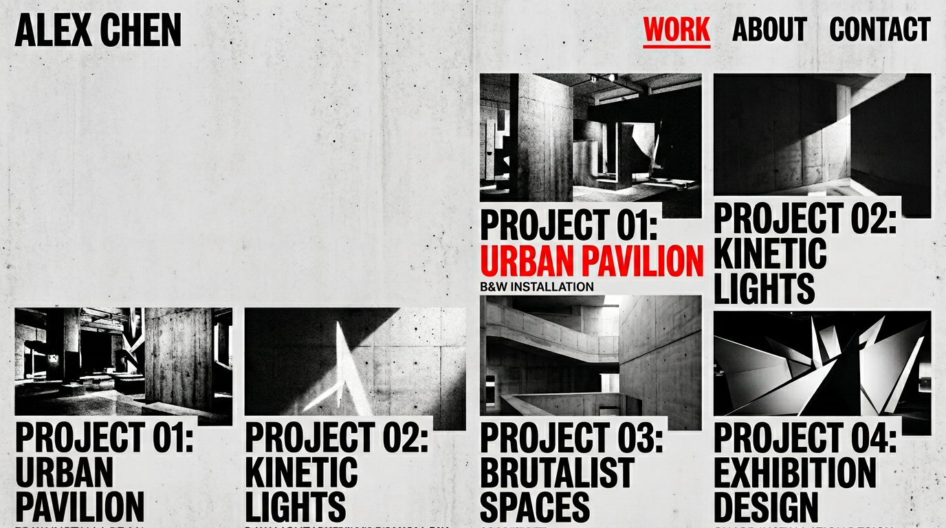 Brutalist Portfolio