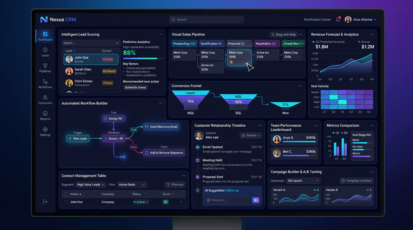 AI CRM Dashboard