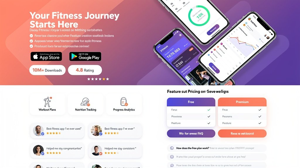 Fitness App Landing